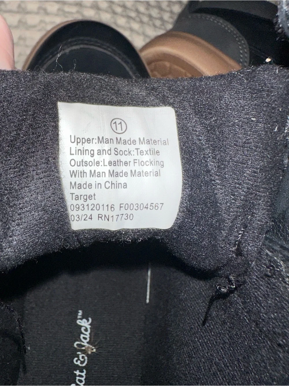 NWOT Kids Black High-Top Sneakers with Tan Sole size 11